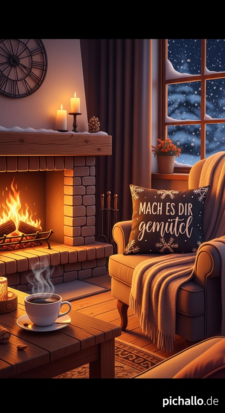 Zimtkaffee und Winterzauber Bilder