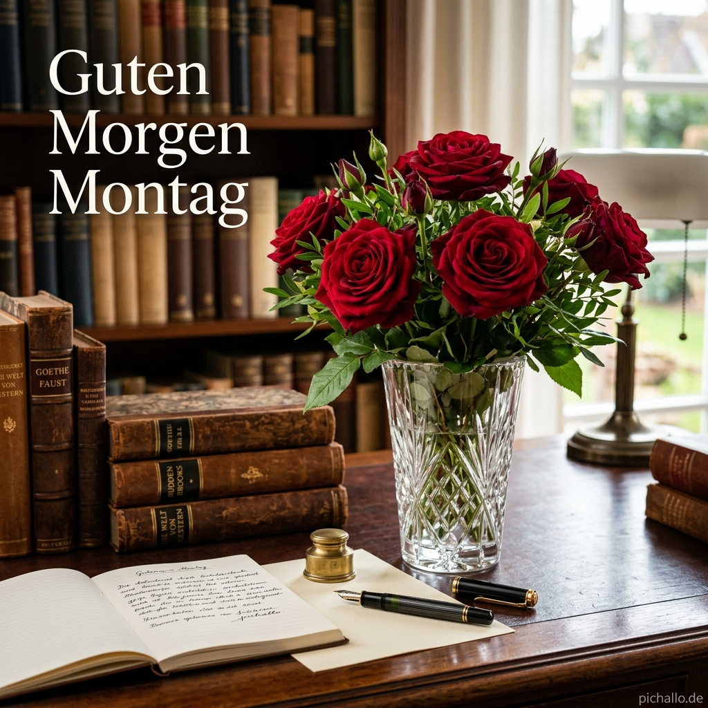 Elegante Rosen Kristallvase Bilder