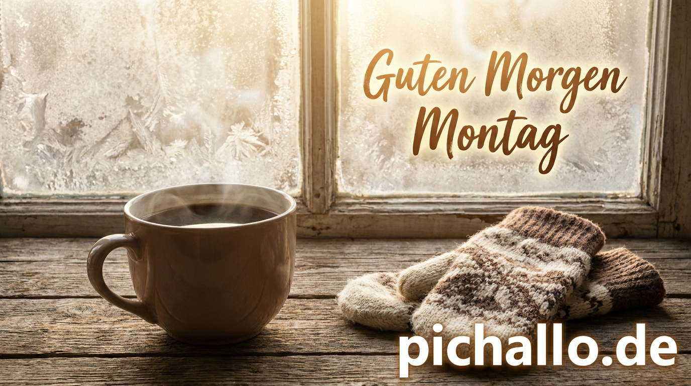 Gemütliche Guten Morgen Montag Kaffee Fenster Bilder