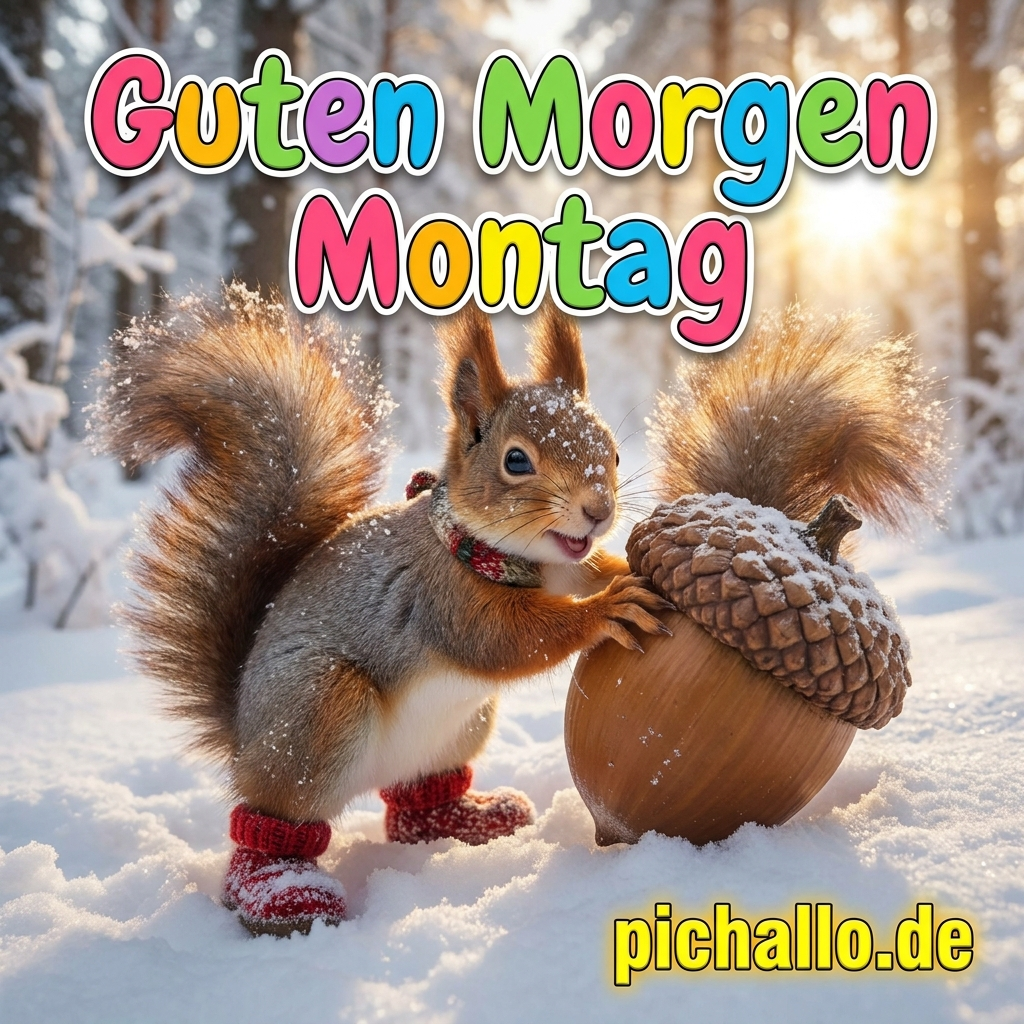 Lustige Guten Morgen Montag Eichhörnchen Bilder