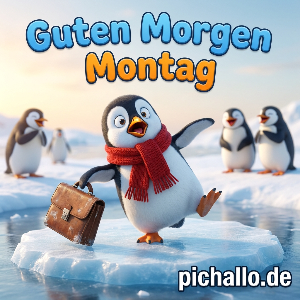 Lustige Guten Morgen Montag Pinguin Bilder