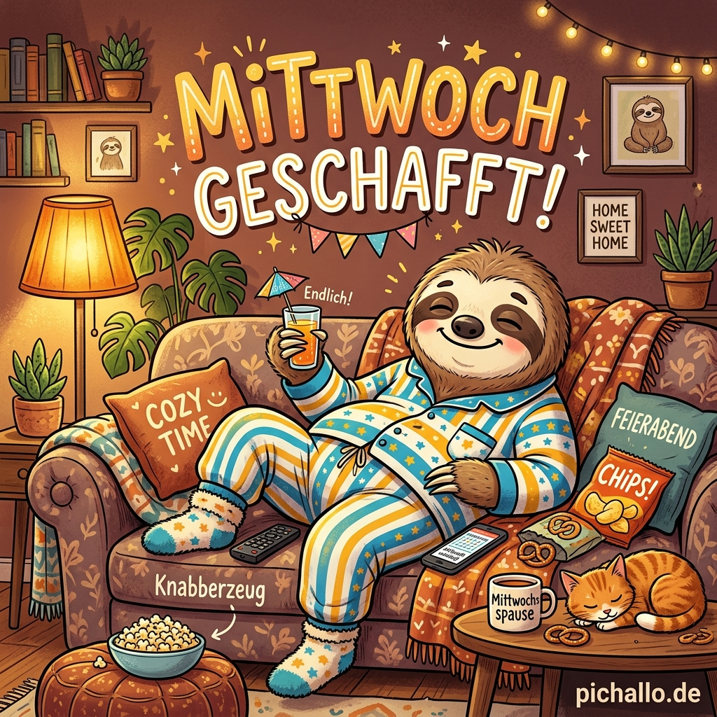 Lustige Mittwoch Geschafft Bilder zum Abend