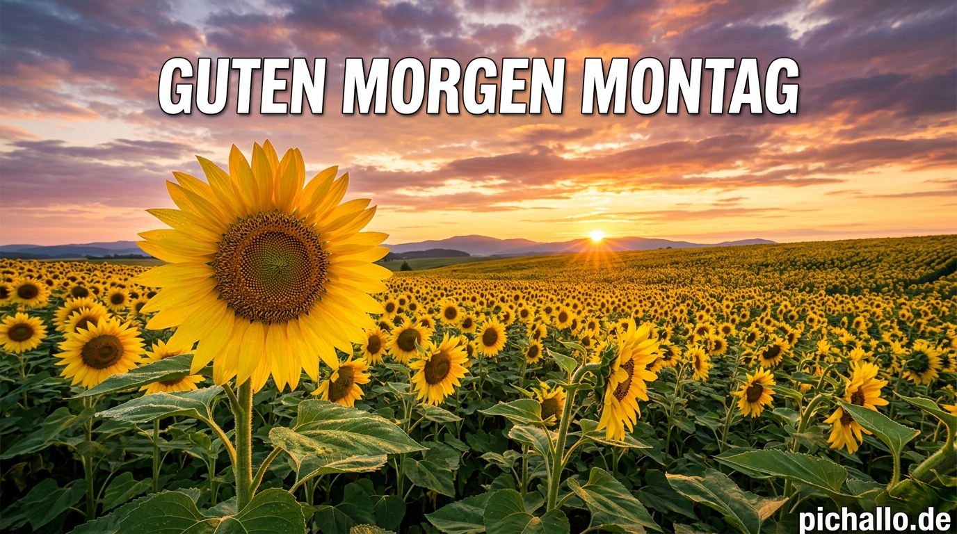 Motivierende Sonnenblumen Feld Bilder
