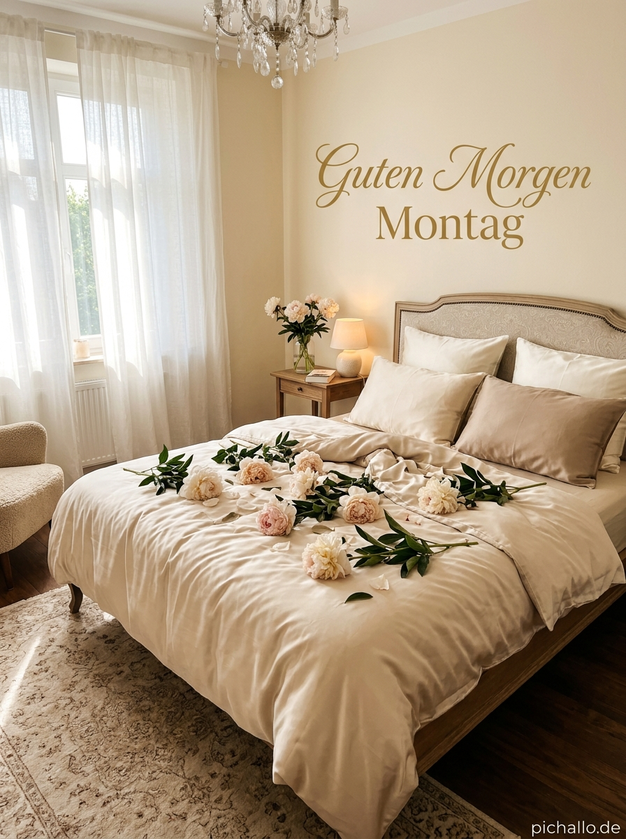Romantische Guten Morgen Montag Pfingstrosen Bilder