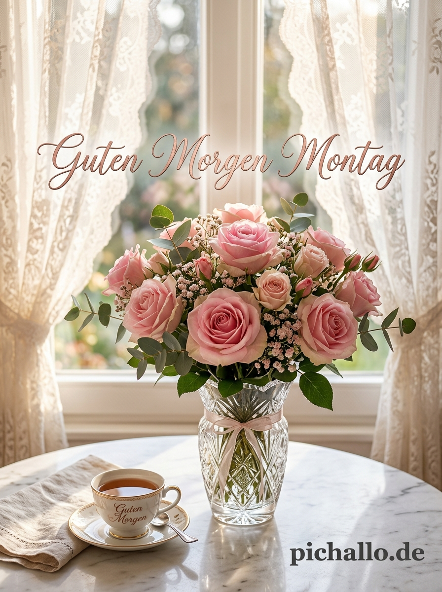 Romantische Guten Morgen Montag Rosen Bilder